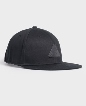 Superdry 6 Panel Twill Férfi Sapka Fekete | MXRPS1067